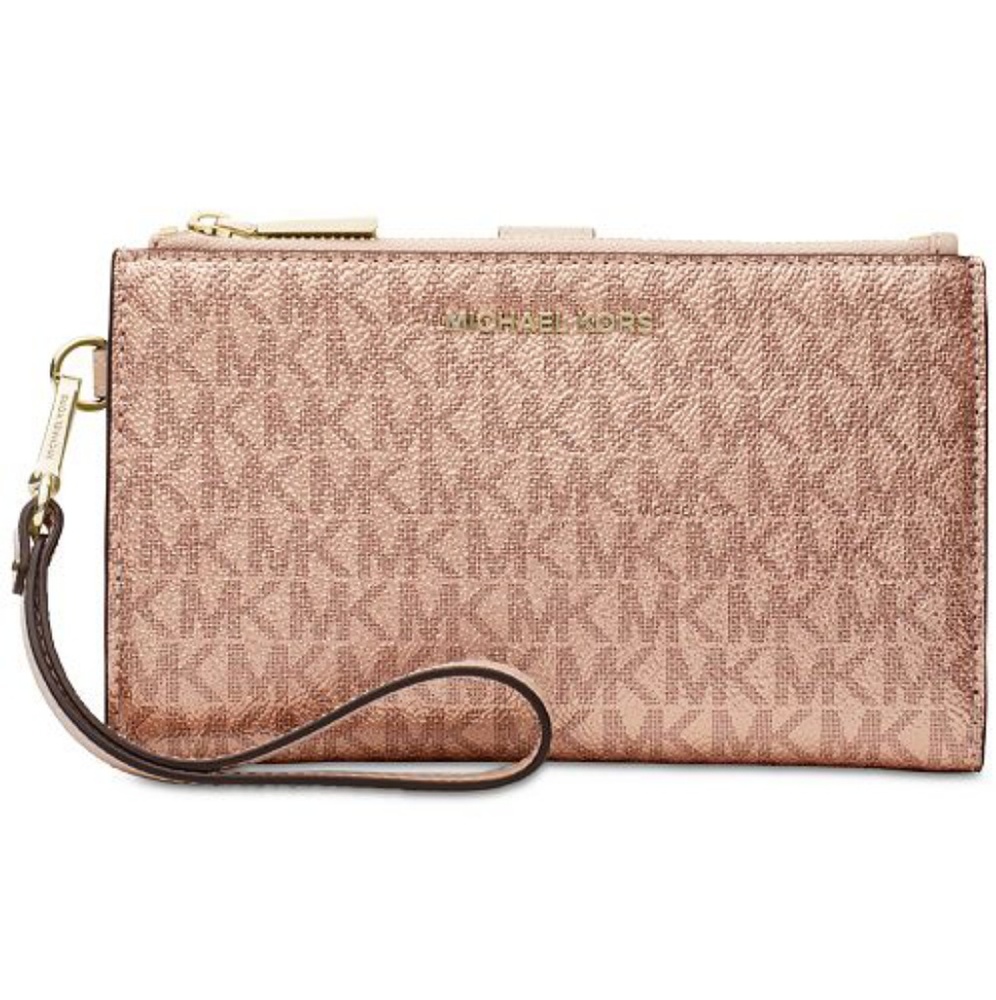 Michael Kors - Signature Double Zipped Wristlet